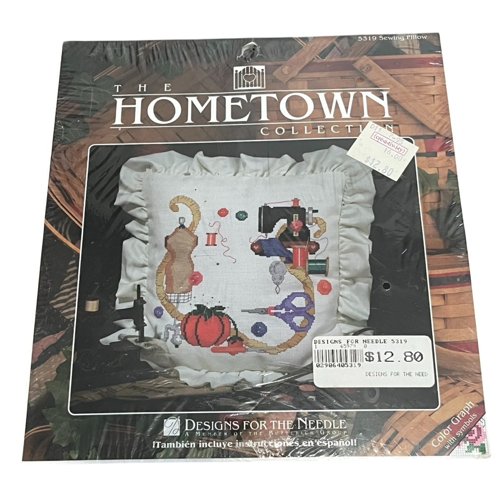 Vintage Pillow cross stitching pack new in pack